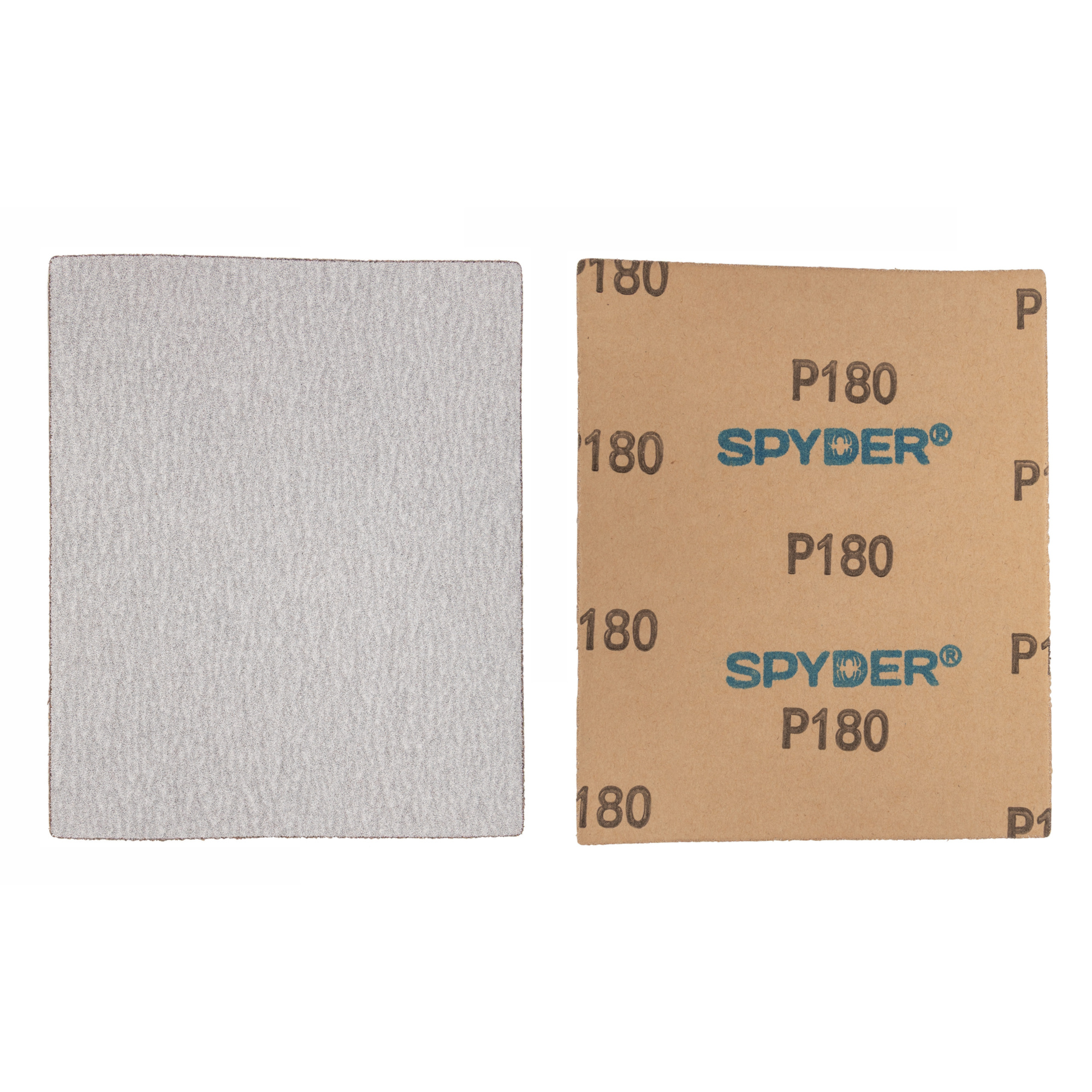 Spyder Sandpaper Sheets — 4.5in. x 5.5in., 180 Grit, Aluminum Oxide, Stearate Coating, 8-Pack, Model# 500031